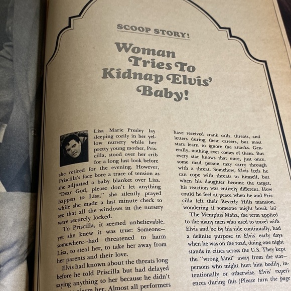 ETHEL KENNEDY PHOTOPLAY MAGAZINE SEPTEMBER 1969  Elvis & Priscilla - Picture 8 of 9